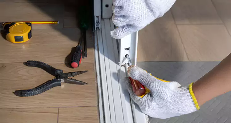 Backyard Sliding Door Track Repair in Sanford, FL